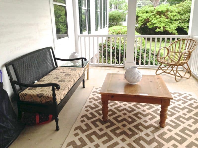 back porch before