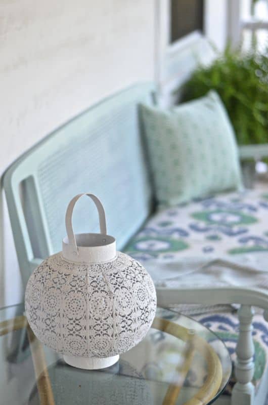 close up of porch accessory
