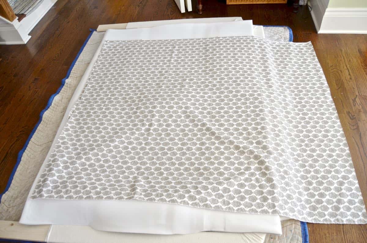 DIY upholstered belgrave headboard tutorial.