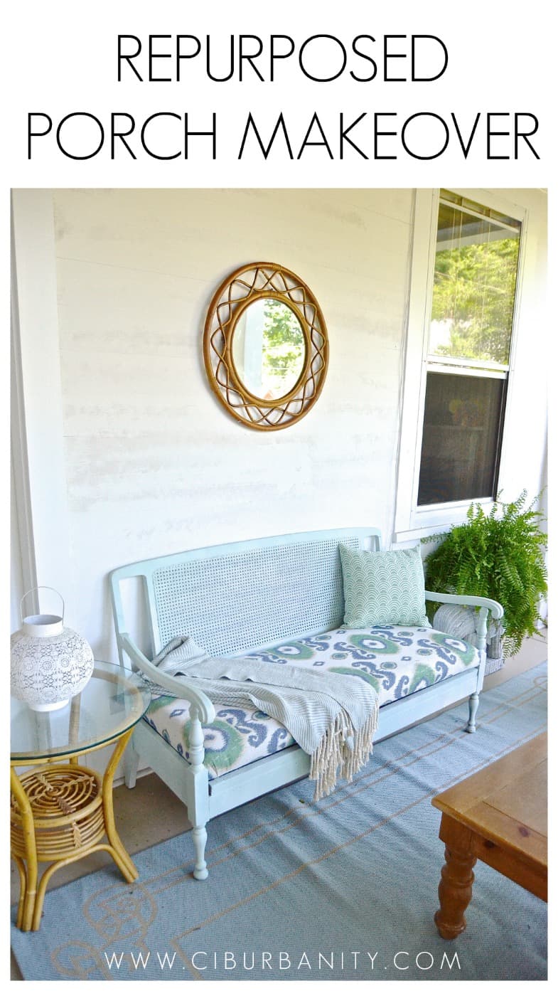 Repurposed Porch Makeover